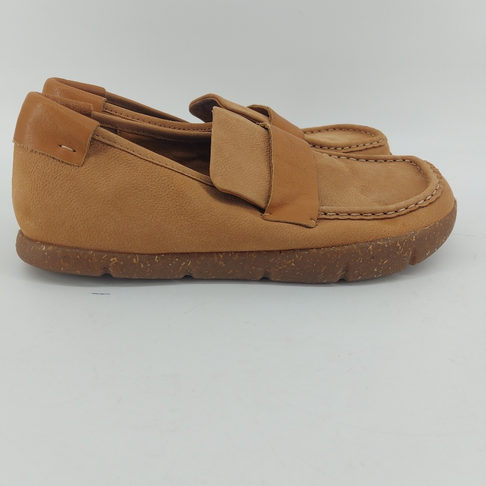 Kalso Dabb Nubuck Cognac Negative Heel Earth Shoe Womens US 8 UK 7 EUR 41